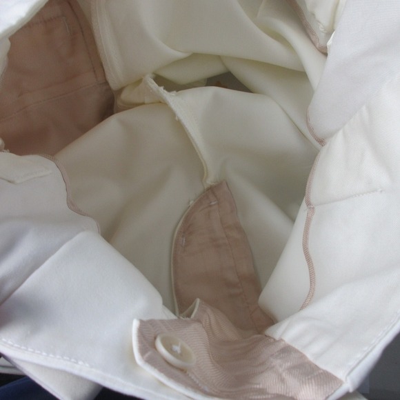 Phillip Lim Pleated Shorts 2 Ivory Cotton Blend Wide Leg High Waist Preppy 302 - Picture 10 of 14